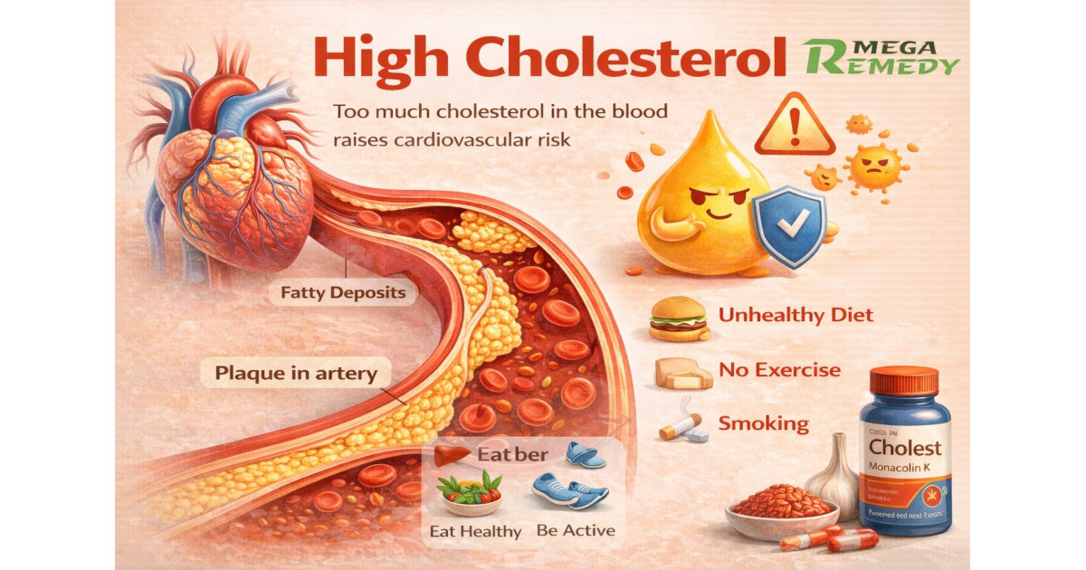 High Cholesterol: Causes, Risks, and Natural Ways to Lower It