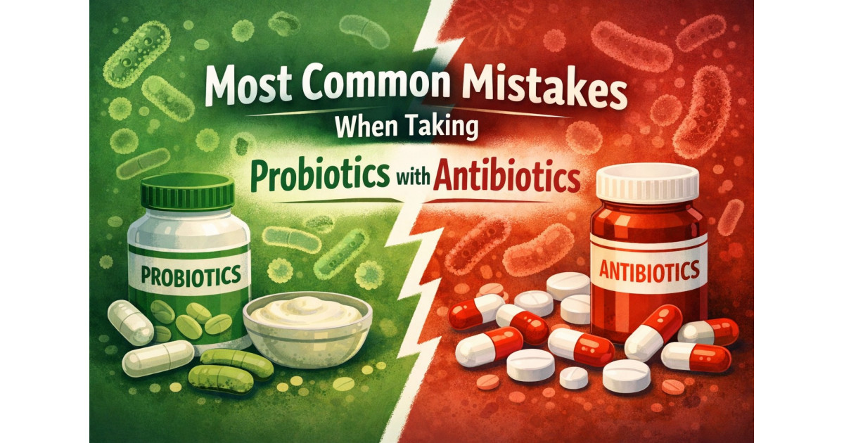 Most common mistakes when taking probiotics with antibiotics