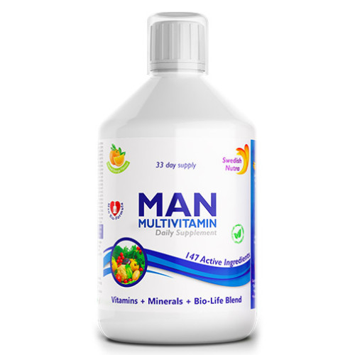 Swedish Nutra Man Multivitamins for Men 16.91 fl oz (500 ml)