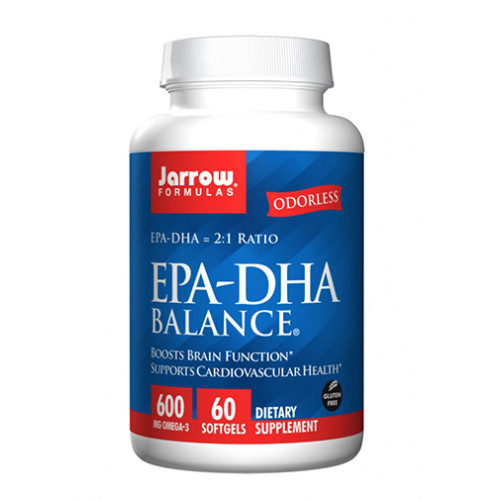 Jarrow Formulas EPA-DHA Balance 600 mg 60 Softgel Capsules