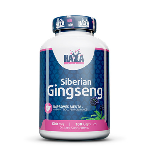 Haya Labs Siberian Ginseng 500 mg 100 Capsules
