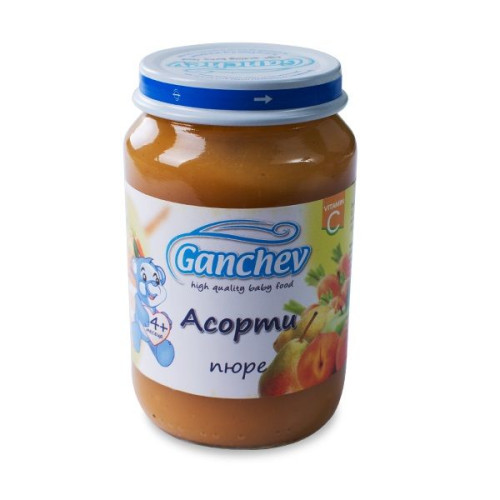 Ganchev Assorted Puree for Babies and Children from 4+ Months 6.7 oz (190 g)
