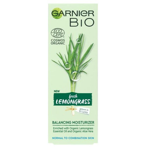 Garnier Bio Lemongrass Hydrating and Balancing Organic Face Cream with Lemongrass 1.69 fl oz (50 ml)