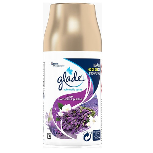 Glade Soothing Lavender and Jasmine Refill for Air Freshener with Lavender Scent 9.1 fl oz (269 ml)