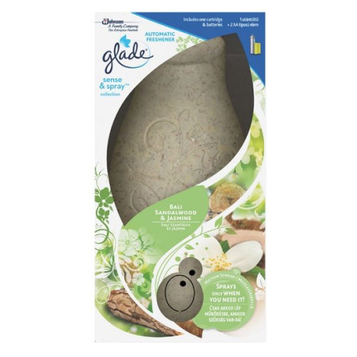 Glade Bali Sandalwood and Jasmine Room Freshener with Wood and Jasmine Scent 0.61 fl oz (18 ml)