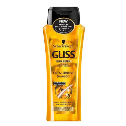 Gliss Oil Nutritive Nourishing Shampoo for Hair 13.53 fl oz (400 ml)
