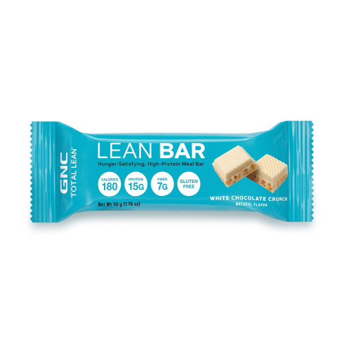 GNC Total Lean Bar White Chocolate Crunch Protein Bar with White Chocolate Crunch Flavor 1.76 oz (50 g)