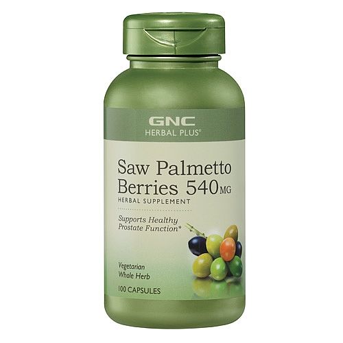 GNC Herbal Plus Saw Palmetto (fruit) for Proper Prostate Function 540 mg 100 Capsules