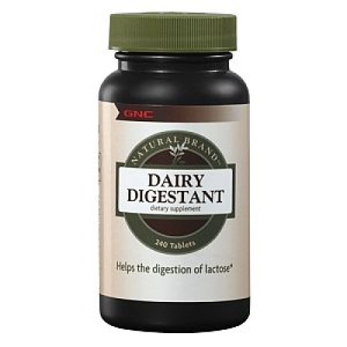 GNC Dairy Digestant Digestive Enzymes Lactase and Rennin 240 Tablets