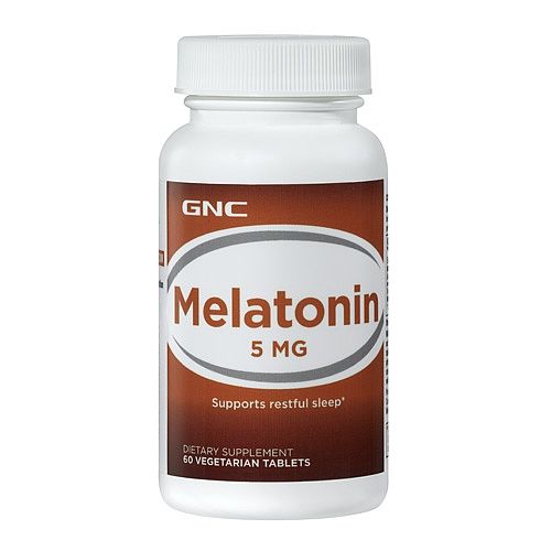 GNC Melatonin for Sleep Problems 5 mg 60 Vegetarian Tablets