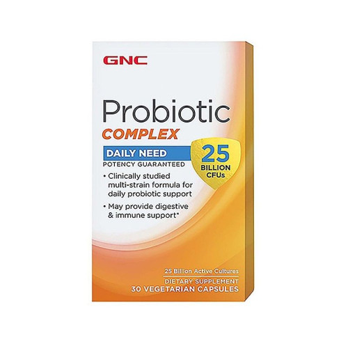 GNC Probiotic Complex Probiotic with 25 Billion Bacteria for the Gastrointestinal Tract 30 Capsules