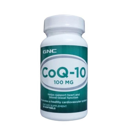 GNC Coenzyme Q-10 for Your Heart Health 100 mg 30 Capsules