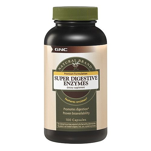 GNC Natural Brand Super Digestive Natural Enzymes 100 Capsules