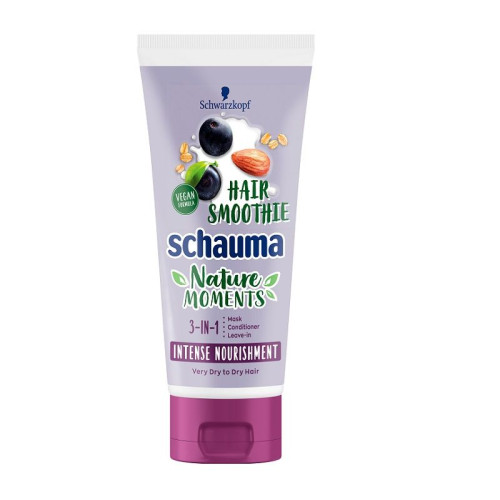 Schauma Nature Moments Nourishing Mask for Dry Hair with Acai Berry Oats and Almond Milk 6.76 fl oz (200 ml)