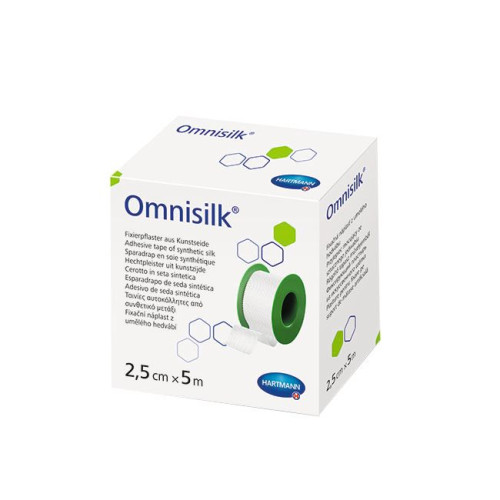 Hartmann Omnisilk Hypoallergenic Tape for Sensitive Skin for Wounds 0.98 in (2.5 cm) 5 M