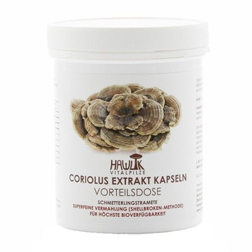 Hawlik Coriolus Extract with 20% Polysaccharides 307 mg 60 Capsules