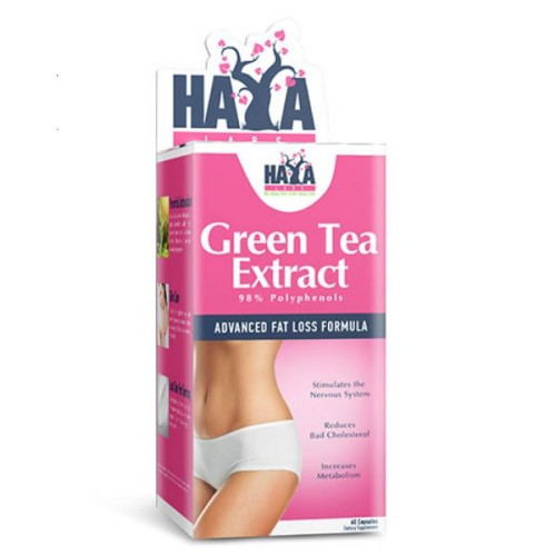 Haya Labs Green Tea Extract for Fat Burning 500 mg 60 Capsules