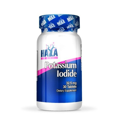 Haya Labs Potassium Iodide Supports Normal Thyroid Function 32.5 mg 30 Tablets