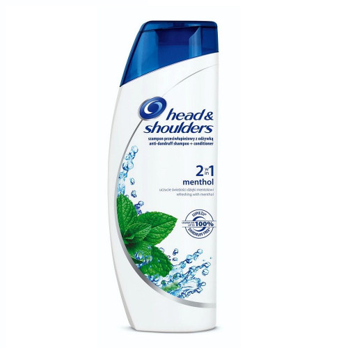Head & Shoulders Menthol Refreshing 2-in-1 Anti-Dandruff Shampoo and Conditioner 12.17 fl oz (360 ml)