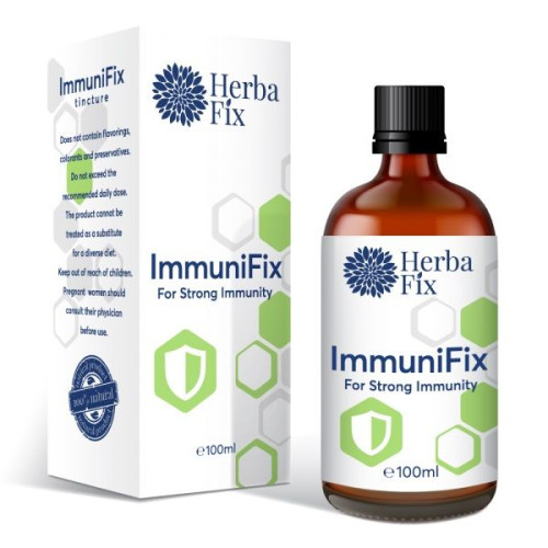 Herbafix Immunofix for High Immunity Invigorates and Reduces Fatigue 3.38 fl oz (100 ml)