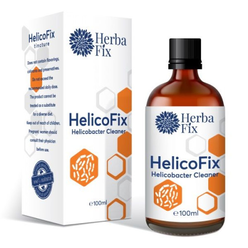 Herbafix Helicofix Tincture for High Immunity and Fighting Helicobacter Pylori 3.38 fl oz (100 ml)