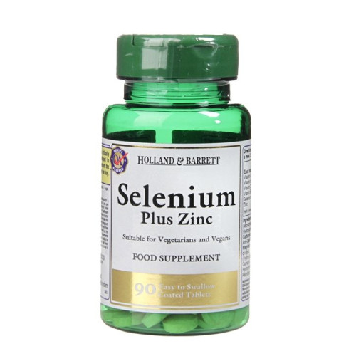 Holland and Barrett Selenium and Zinc for Optimal Health and Tone 90 Tablets