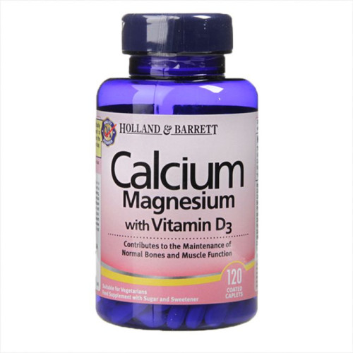 Holland and Barrett Calcium Magnesium and Vitamin D3 for Healthy Bones Joints and Teeth 120 Tablets