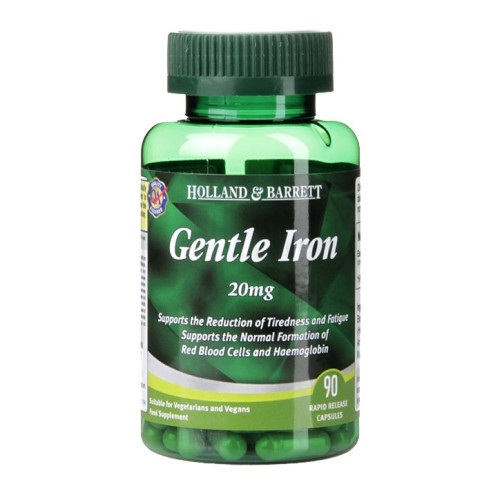 Holland and Barrett Gentle Iron for Stress Relief 20 mg 90 Capsules