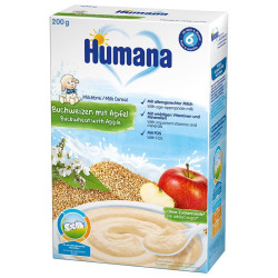 Humana Milk Porridge with Buckwheat and Apple for Children 6+ Months 4.85 lb (2200 g)