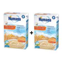 Humana Promo Set 5-grain Milk Porridge with Biscuit for Children 6+ Months 4.85 lb (2200 g)