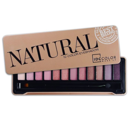 IDC Institute Natural Eye Shadow Palette with 12 Colors 1 pc