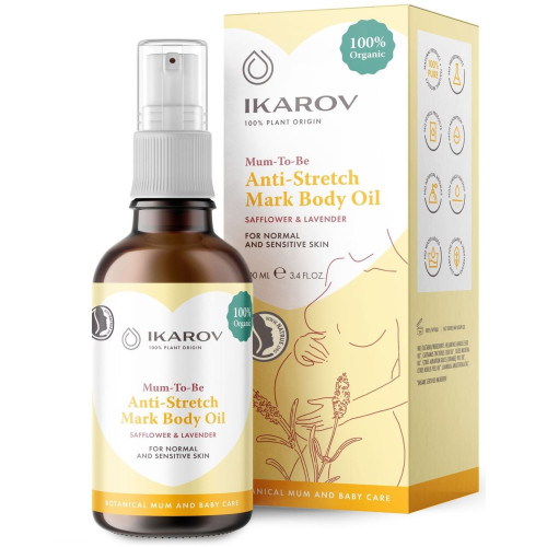 Ikarov Moisturizing Oil Against Stretch Marks for Sensitive Skin 3.38 fl oz (100 ml)
