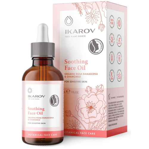 Ikarov Soothing and Nourishing Face Oil for Sensitive Skin 1.01 fl oz (30 ml)