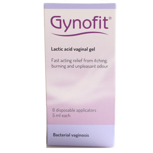 Inova Gynofit Moisturizing Vaginal Gel for Bacterial Vaginosis with Lactic Acid and Glycogen 0.17 fl oz (5 ml) 6 Applicators