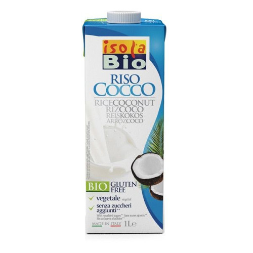 Isola Bio Organic Gluten-Free Coconut and Rice Drink 33.81 fl oz (1000 ml)