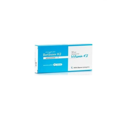 Itec Pharma Natural Vitamin K2 for Healthy Bones and Joints 50 mcg 30 Tablets