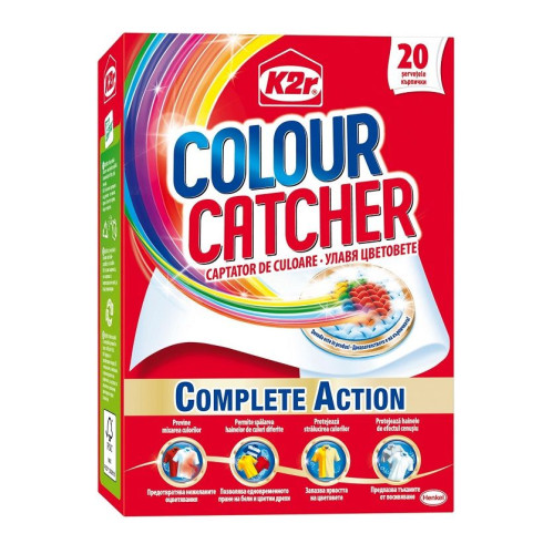 K2r Color Catcher Wipes Against Unwanted Discoloration of Laundry 20 pcs