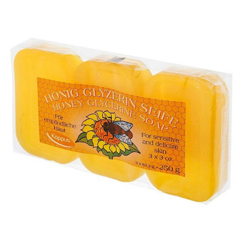 Kappus Sensitive Soap with Pure Glycerin and Honey 3 pcs
