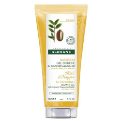 Klorane Nourishing Shower Gel with Organic Orange Blossom 6.76 fl oz (200 ml)