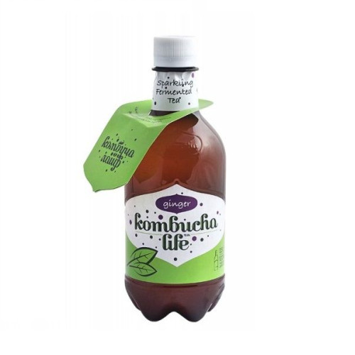 Kombucha Life Naturally Carbonated Tea with Ginger 16.91 fl oz (500 ml)