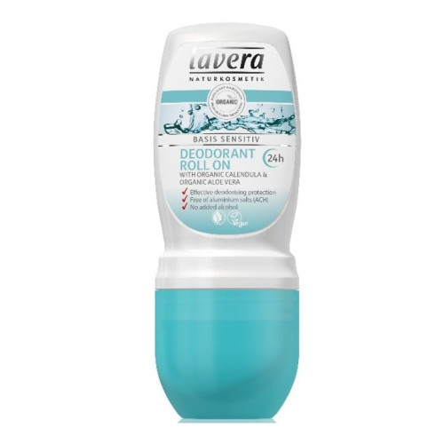 Lavera Deodorant Roll-On for Body Against Perspiration with Calendula and Aloe Vera 1.69 fl oz (50 ml)
