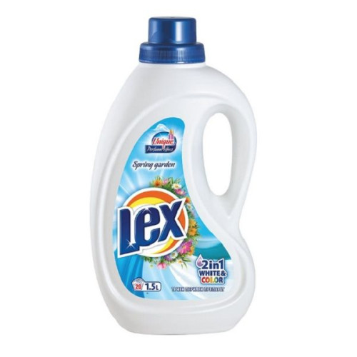 Lex Spring Garden 2-in-1 Liquid Laundry Detergent for White and Colored Clothes 1500 Mliters