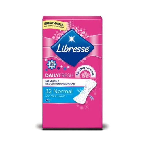 Libresse Daily Fresh Daily Sanitary Pads Deo Fresh Liners 32 pcs