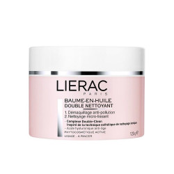 Lierac Double Nettoyant Cleansing Balm-Oil for Face 4.23 oz (120 g)