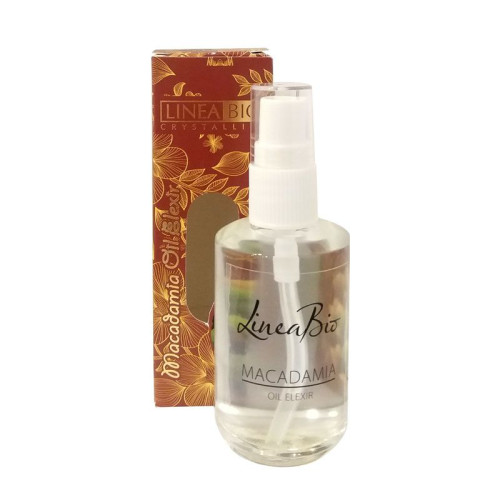 Linea Bio Crystalline Macadamia Oil and Elexir Hair Serum with Macadamia Oil for Severely Damaged Hair 1.69 fl oz (50 ml)