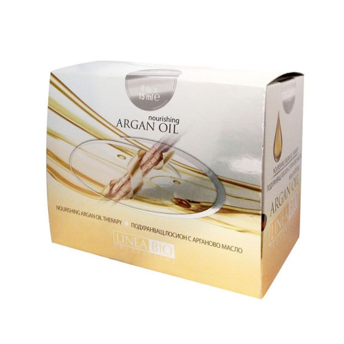 Linea Bio Argan Oil Nourishing Hair Lotion with Argan Oil 8 Ampoules 0.51 fl oz (15 ml)