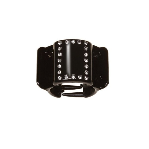 Linziclip Midi Hair Clip Black Crystal