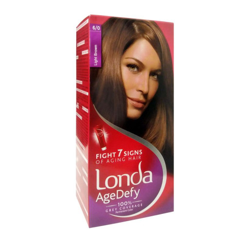 Londa Age Defy Cream Hair Color for Complete Gray Coverage Color 6/0