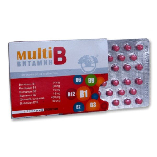 Drogerii Stoletnik Multivitamin B for Fatigue and Exhaustion 40 Tablets