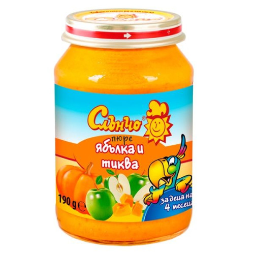 Slancho Apple and Pumpkin Puree for Children 4+ Months 6.7 oz (190 g)